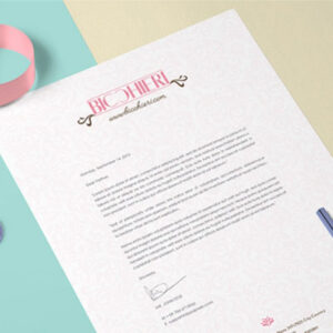 Professional letterheads printed on premium paper to showcase your brand with every message.